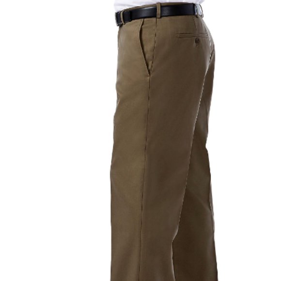 Haggar Premium  Khaki Stretch Classic-Fit Pants - Picture 5 of 6